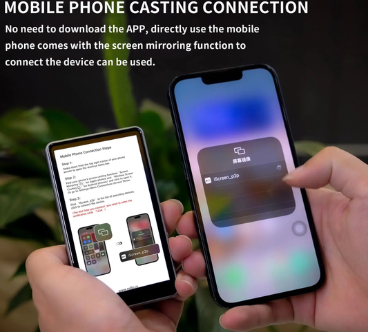 Magnetischer Handy Selfie-Monitor – Smartphone Rückkamera-Screen für Selfies, Vlogs & Livestream