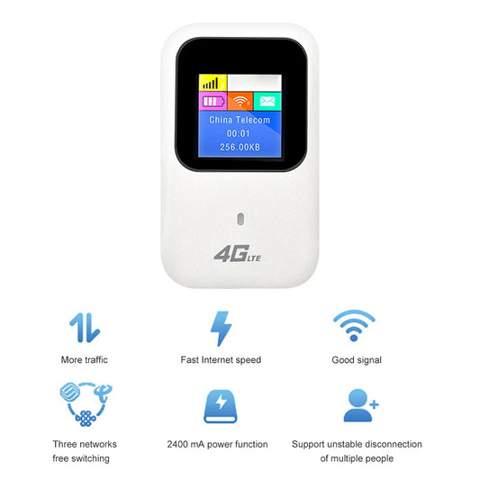 Strong 4GMIFI150CD Mobiler 4G Hotspot Mi-Fi WLAN Modem Router mit Akku und Display - EDV-Outlet