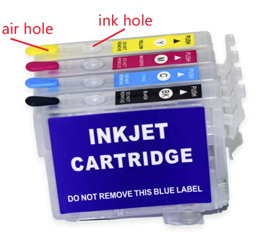 EPSON 603XL Nachfüllbare Tinten Patronen 4er Set mit Chip XP-5100 XP-5105 WF-2860 WF-2865 XP5100 5105 2860 2865 - EDV-Outlet