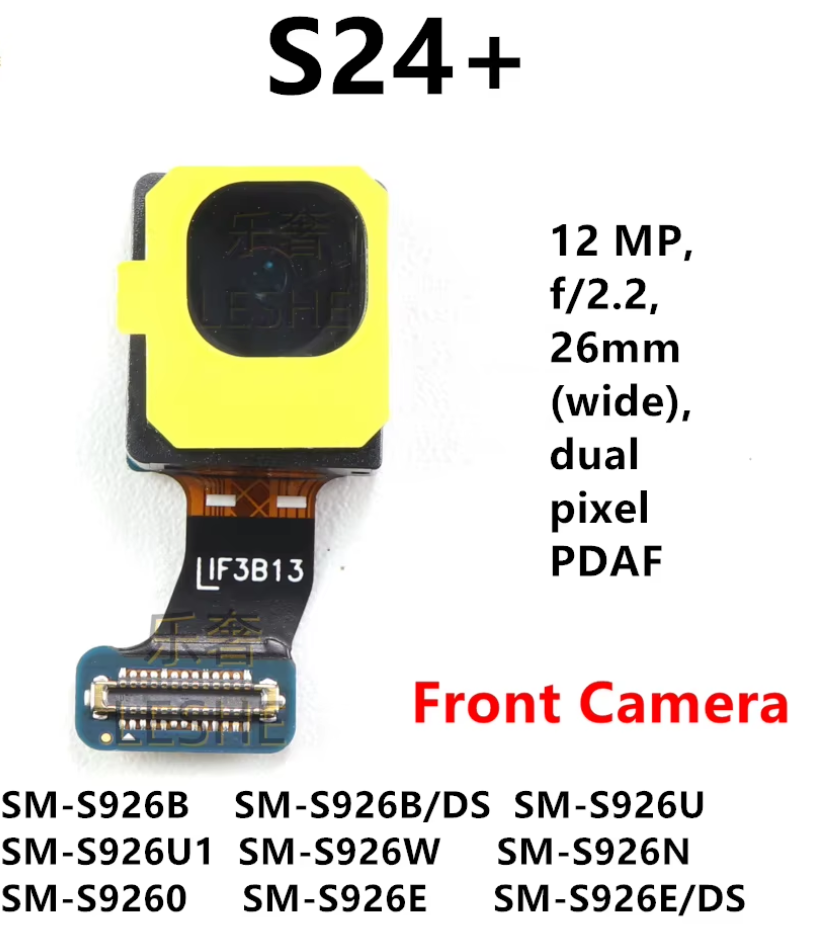 Frontkamera Ersatzmodul 12MP Samsung Galaxy S24+ Plus SM-S926B / S926E – Selfie Kamera mit Flexkabel - EDV-Outlet