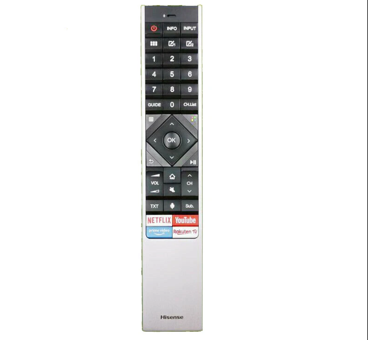 Original Hisense ERF6A62 Fernbedienung – Smart-TV Remote mit Netflix-Taste – kompatibel mit H55O8B / H65U8B – Plug & Play - EDV-Outlet