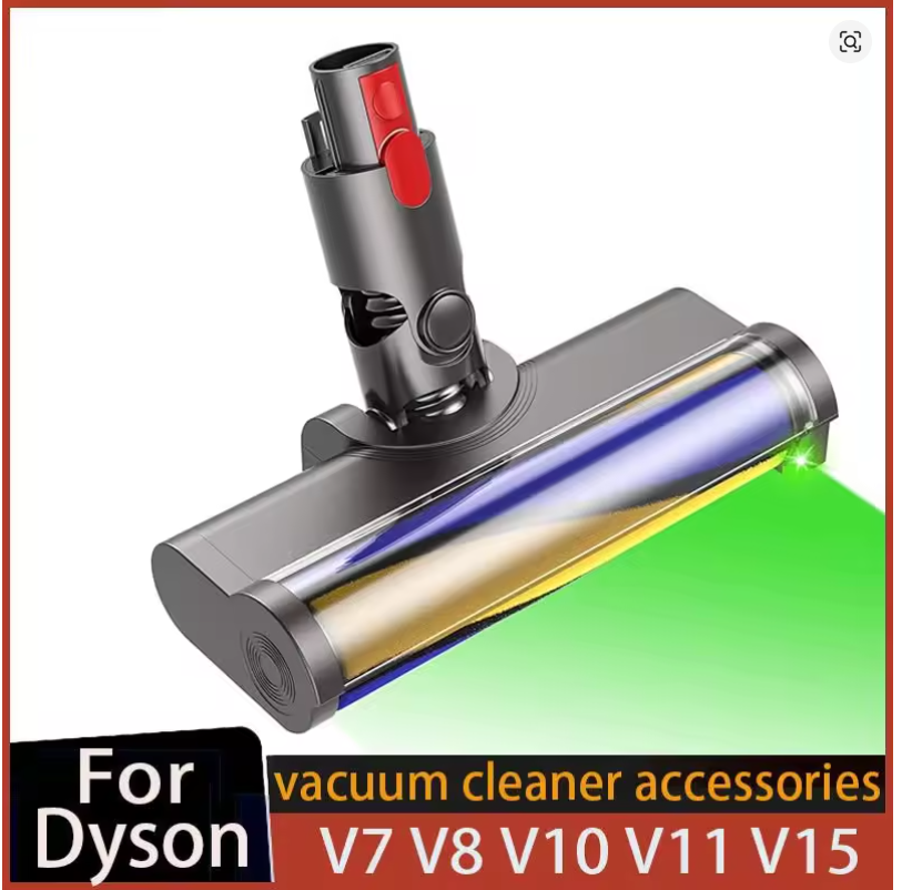 Bodendüse mit Laser für Dyson V7/V8/V10/V11/V15 972522-02 – Motorkopf für Hartböden mit Stauberkennung