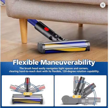 Bodendüse mit Laser für Dyson V7/V8/V10/V11/V15 972522-02 – Motorkopf für Hartböden mit Stauberkennung