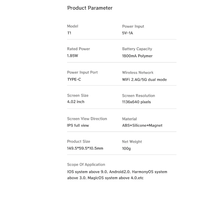 Magnetischer Handy Selfie-Monitor – Smartphone Rückkamera-Screen für Selfies, Vlogs & Livestream