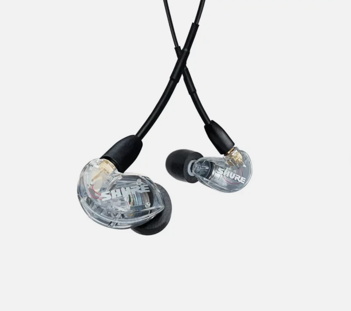 Shure SE215 Clear Transparent – Professionelle In-Ear Kopfhörer mit Kabel