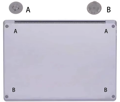 Original Anti-Slip Gummifüße für Surface Laptop 3 4 5 6 7 – Untere Gehäuse Füße Ersatzteil