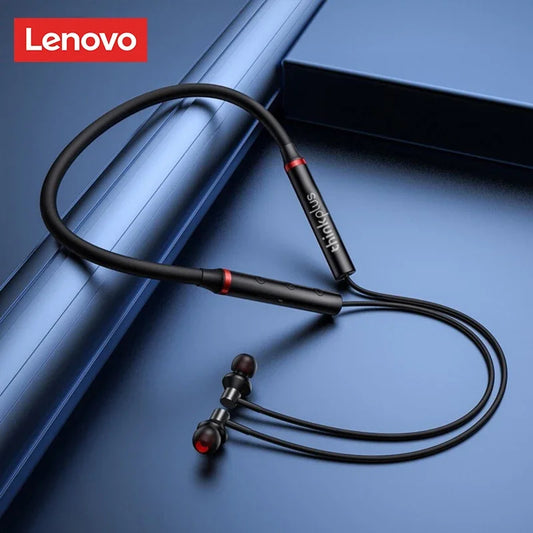 Lenovo HE05X II Bluetooth In-Ear Sport Kopfhörer mit Nackenband Schwarz - EDV-Outlet