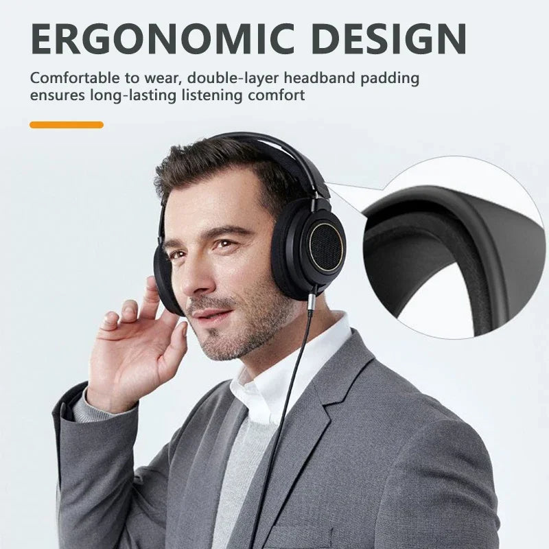 Philips SHP9600 Over-Ear HiFi Stereo Kopfhörer – Offenes Design – Schwarz - EDV-Outlet