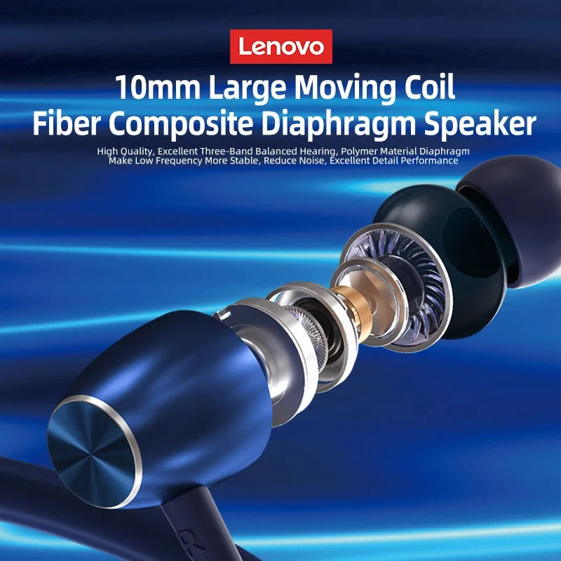 Lenovo HE05X II Bluetooth In-Ear Sport Kopfhörer mit Nackenband Schwarz - EDV-Outlet