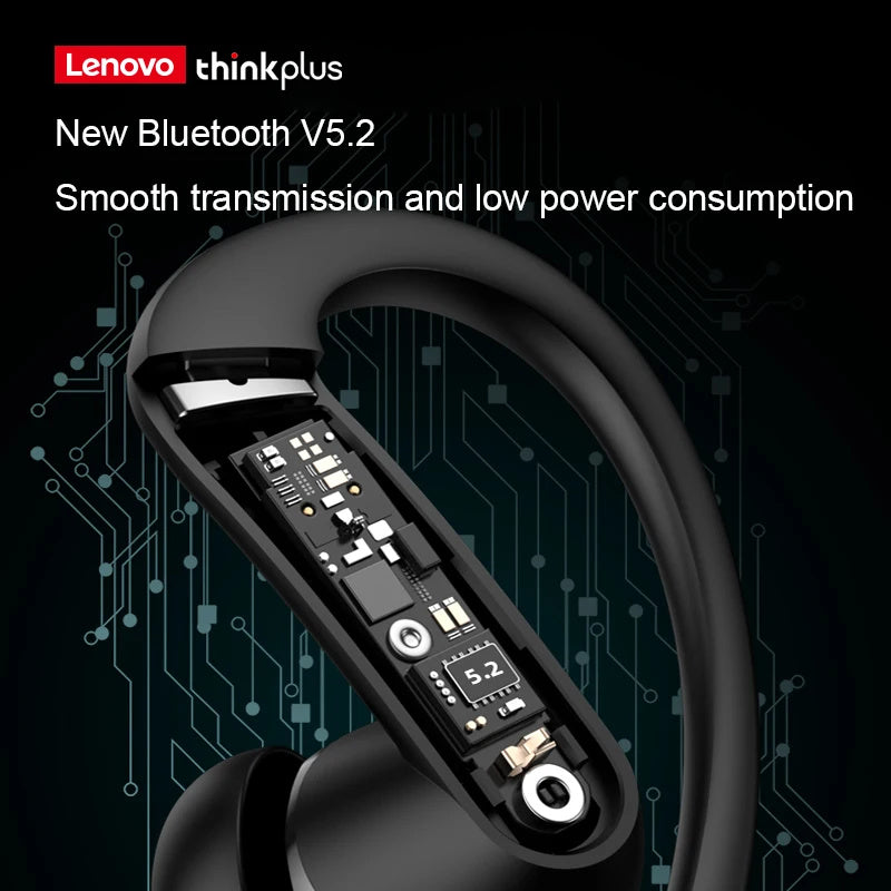 Lenovo T50 TWS Sport Kopfhörer ThinkPlus Bluetooth 5.2 Sport Ohrhörer HiFi Stereo in-ear - EDV-Outlet