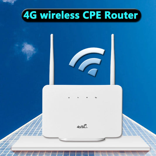 4G LTE CPE Router 300Mbps WLAN 2,4 GHz mit SIM & Externer Antenne - EDV-Outlet