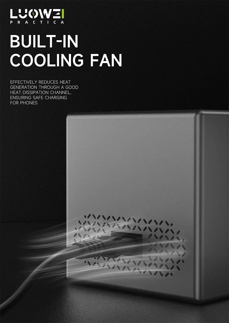 LW-U1 Raptor 140 W 8-Port USB-C & USB-Ladestation mit Wireless Charging – Schnellladegerät für Smartphone, Tablet & Laptop - EDV-Outlet