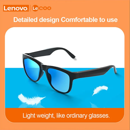 Lenovo Lecoo C8 Smart Brille Musik Lautsprecher Headset drahtlose Bluetooth Sonnenbrille Outdoor Sport Kopfhörer UV-Schutz - EDV-Outlet