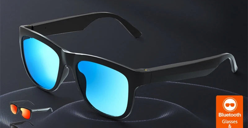 Lenovo Lecoo C8 Smart Brille Musik Lautsprecher Headset drahtlose Bluetooth Sonnenbrille Outdoor Sport Kopfhörer UV-Schutz - EDV-Outlet