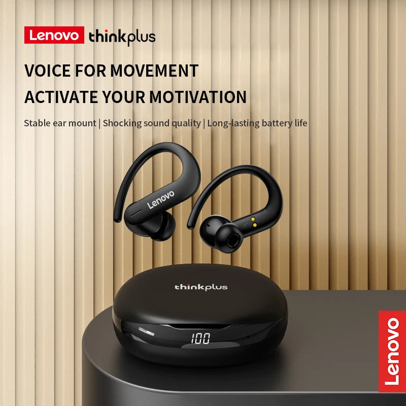 Lenovo T50 TWS Sport Kopfhörer ThinkPlus Bluetooth 5.2 Sport Ohrhörer HiFi Stereo in-ear - EDV-Outlet