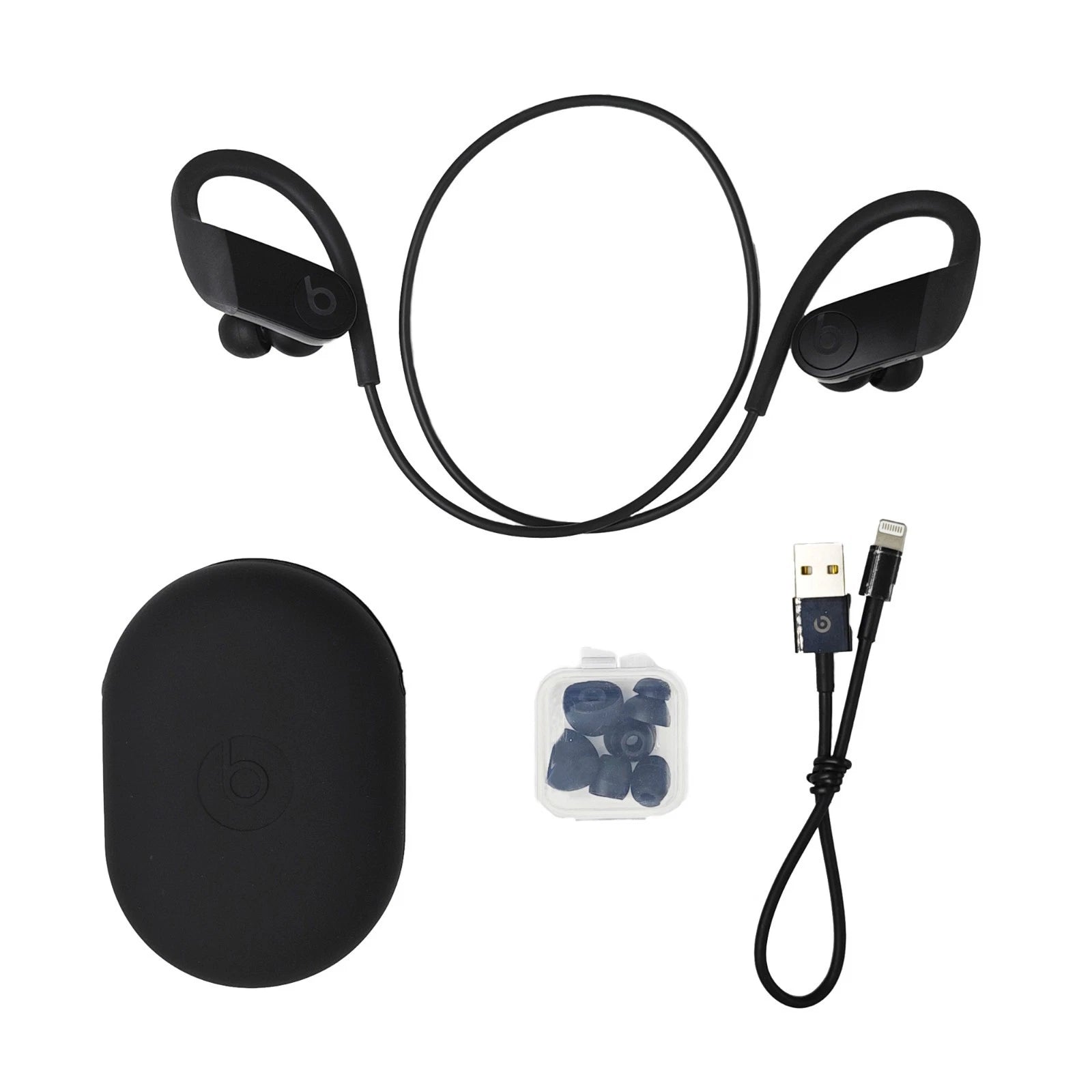 Beats by Dre Powerbeats 4 Wireless Bluetooth In-Ear Kopfhörer – Schwarz - EDV-Outlet