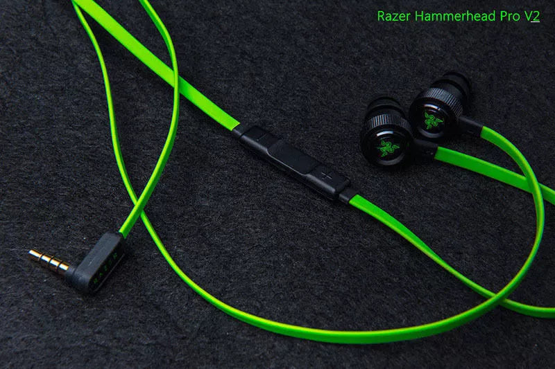 Razer Hammerhead Pro V2 In-Ear Gaming Kopfhörer 3.5 mm Anschluss Grün - EDV-Outlet