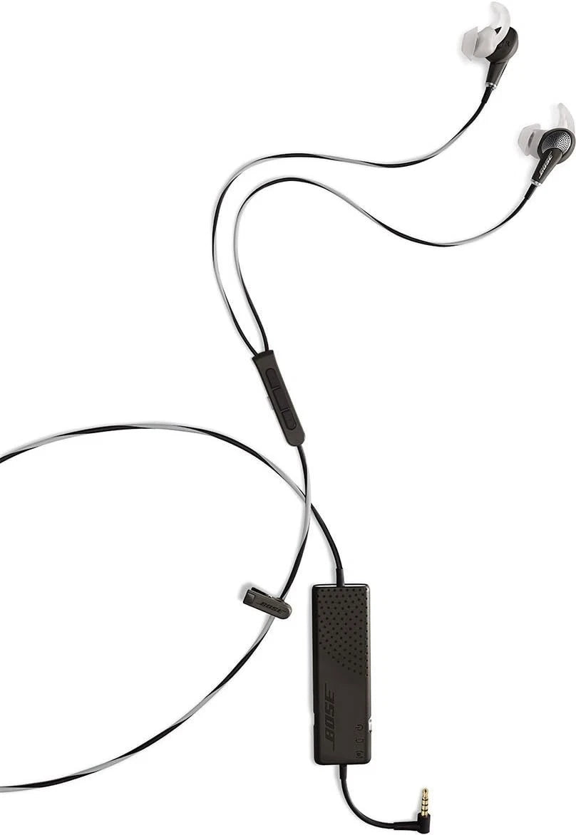 Bose QuietComfort QC20i – In-Ear Kopfhörer mit Active Noise Cancelling (ANC) – Grau – 3,5mm Klinke - EDV-Outlet