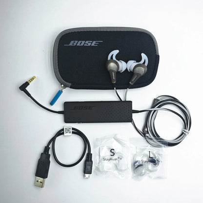 Bose QuietComfort QC20i – In-Ear Kopfhörer mit Active Noise Cancelling (ANC) – Grau – 3,5mm Klinke - EDV-Outlet